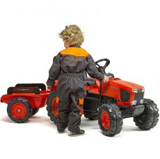 Педальный трактор с прицепом Falk Kubota 2060AB